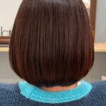 ハンドブローだけでおさまる髪質を目指しています。